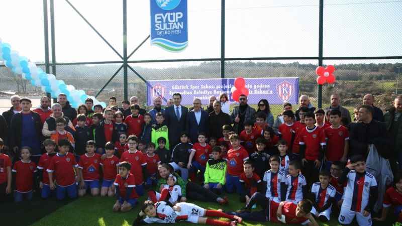 Göktürk Spor Sahası ve tesisleri futbol tutkunlarıyla buluştu