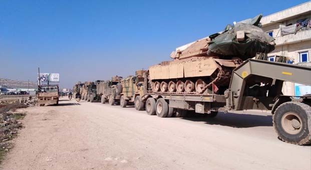 İdlib’deki gözlem noktalarına 150 araçlık sevkiyat