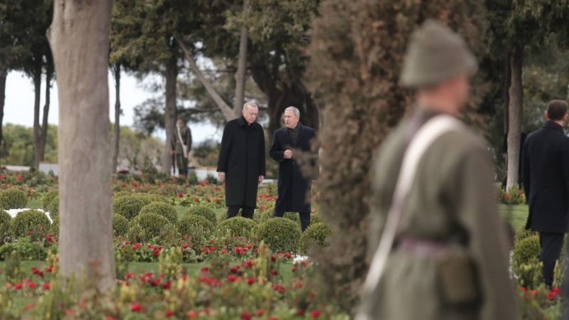 Cumhurbaşkanı Erdoğan bakanlarla birlikte Çanakkale’de