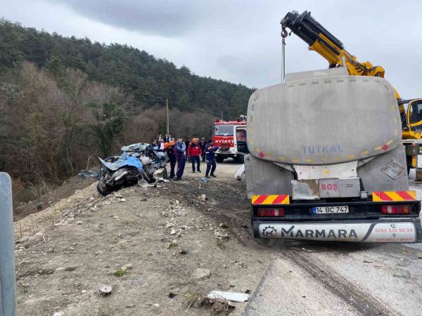 Bolu’daki kazada Ali Ceyhan ve Fatma Ceyhan hayatını kaybetti