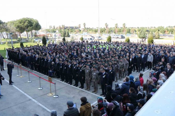Samsun’da şehit polis Mustafa Ata Traş için tören