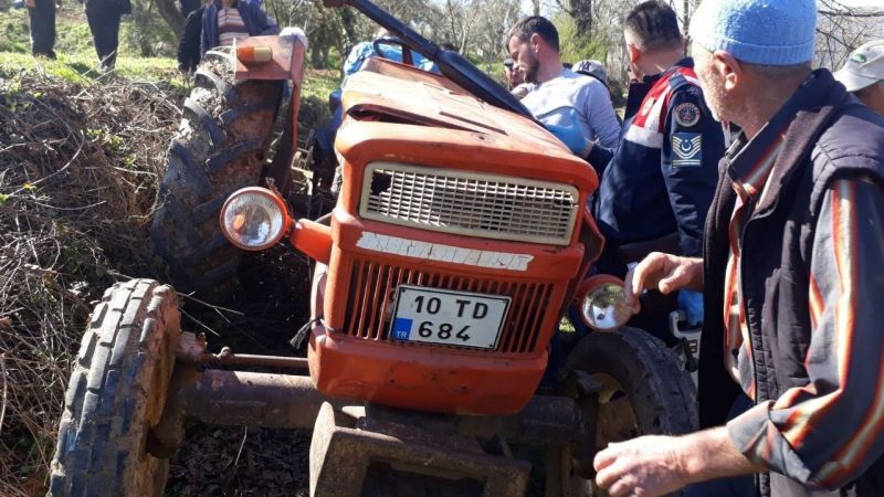 Balıkesir'de traktörün altında kalan Hüseyin Kıvrak hayatını kaybetti