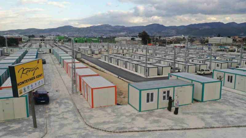 Hatay’daki Konya Konteyner Kent’in ilk etabına depremzedeler yerleşmeye başladı