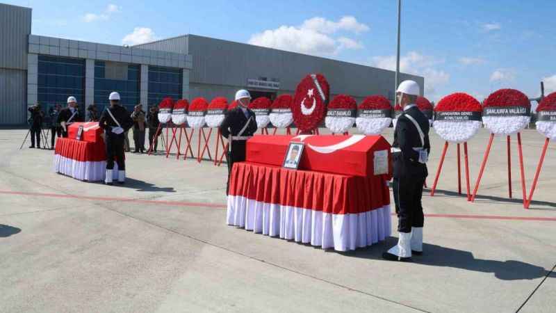 Suriye şehitleri memleketlerine uğurlandı