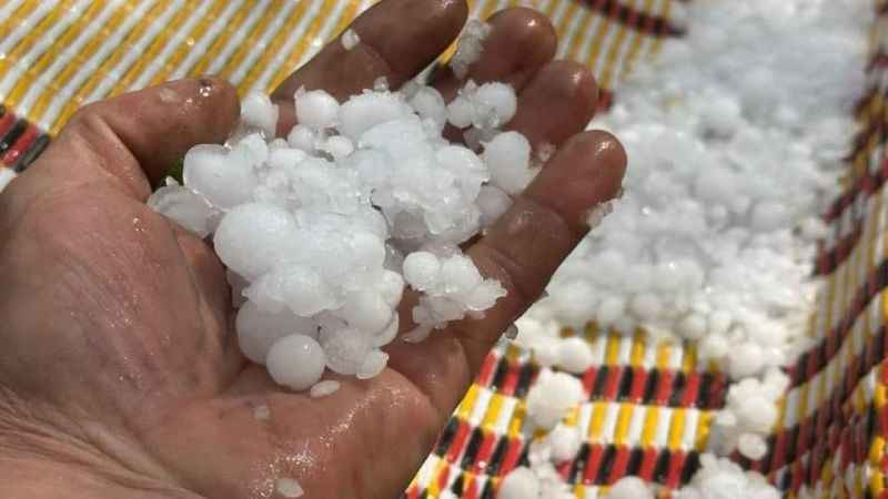 Yozgat’ta dolu yağışı etkili oldu