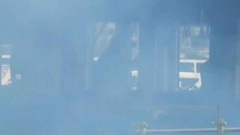 Tramvayda yangın çıktı