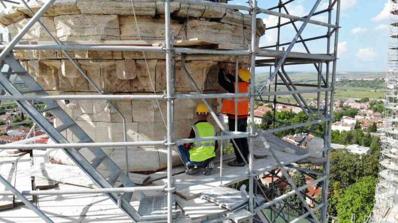 Edirne Selimiye’de restorasyon sürüyor