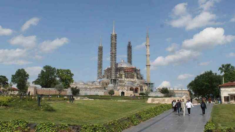 Edirne Selimiye’de restorasyon sürüyor