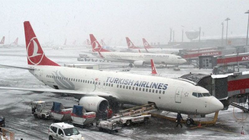 Havalimanlarında kar tedbirleri