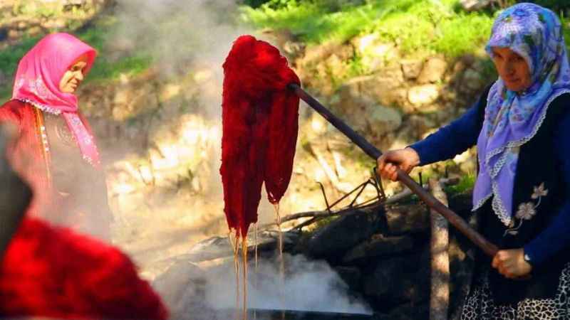Doğal kök boya Sındırgı’da üretilecek