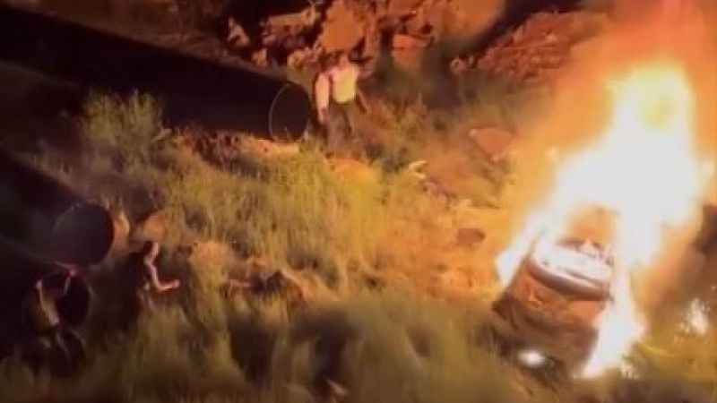 Gaziantep’te feci kaza: Alev topuna dönen araçtaki 1 kişi yanarak öldü