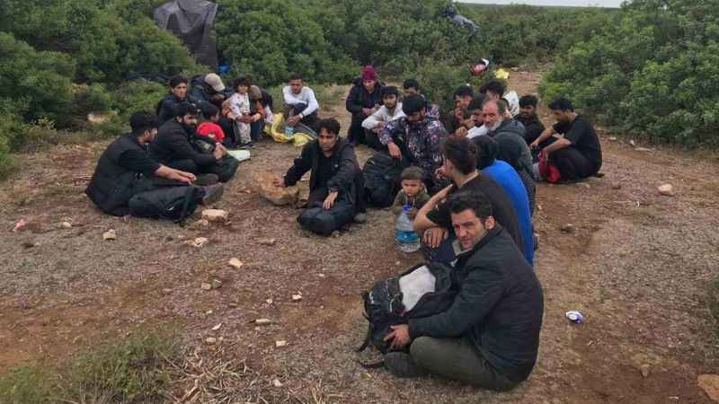 Didim’de 34 düzensiz göçmen yakalandı