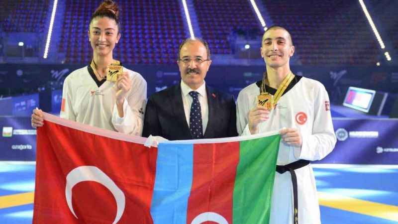 26. Dünya Tekvando Şampiyonası’nda çifte altın madalya