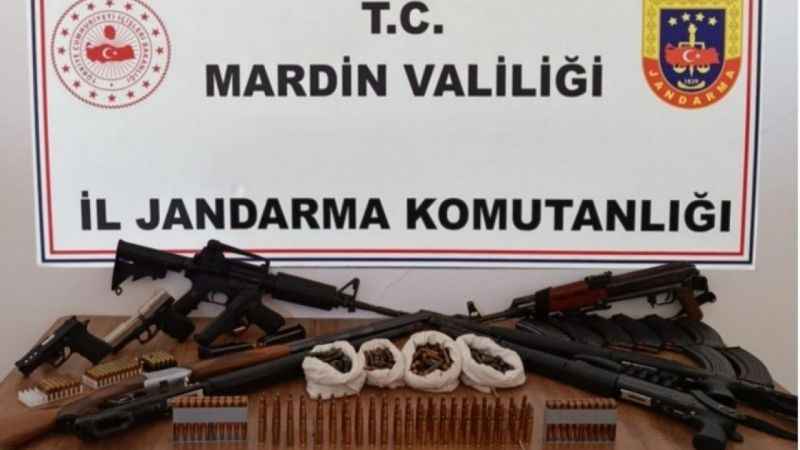 Mardin’de silah ve mühimmat ele geçirildi