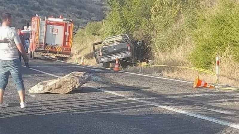 Manisa’da kamyonetin üzerine kaya düştü: Hadi Aslan hayatını kaybetti