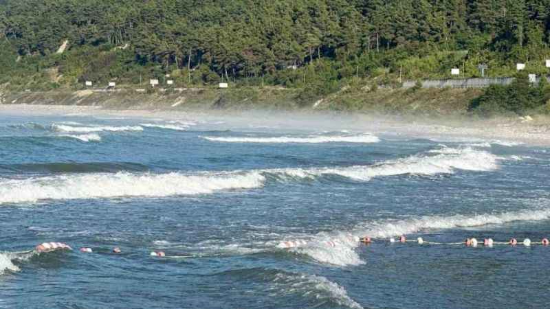 Deniz buharlaştı, ilginç görüntüler oluştu