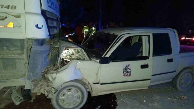 Kahramanmaraş’ta beton mikseri pikapla çarpıştı: 7 yaralı