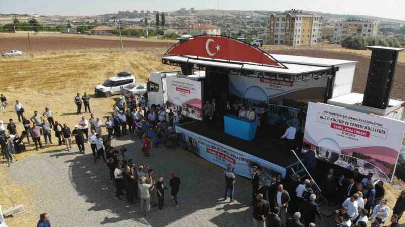 Bahçeli’nin bağışladığı arsa üzerine Türkiye’nin en büyük Cem Evi Külliyesi’nin temeli atıldı