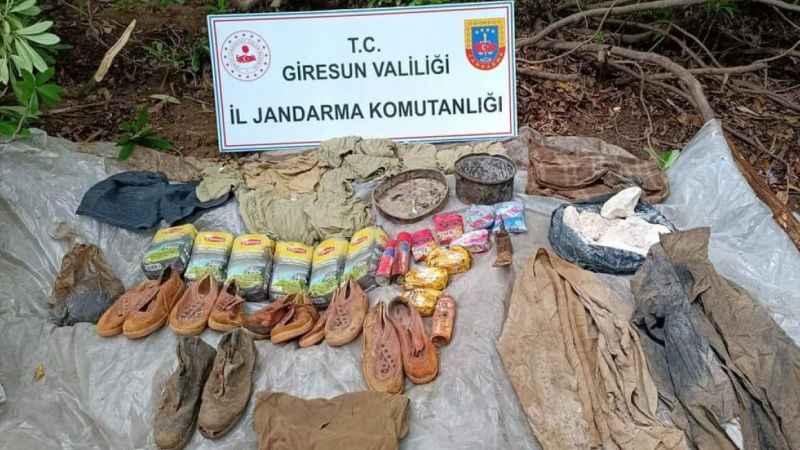 Giresun’da terör örgütüne ait sığınak bulundu