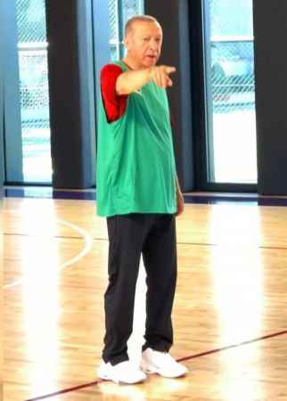 İşte Cumhurbaşkanı Erdoğan’ın basketbol performansı