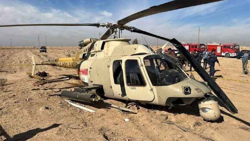 Irak’ta askeri helikopter düştü: 2 yaralı