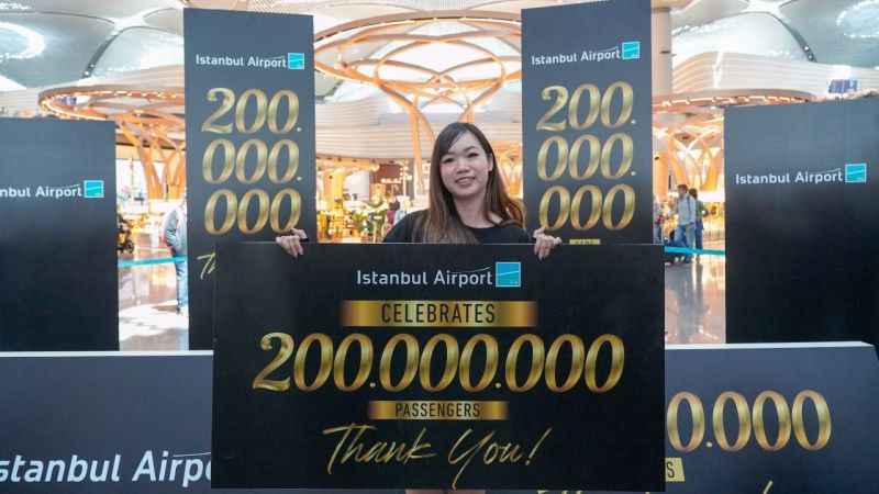 İstanbul Havalimanı 200 milyonuncu yolcusunu ağırladı