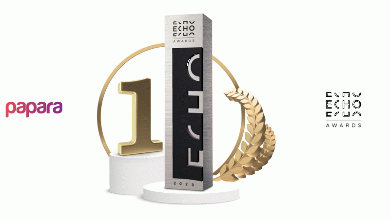 Papara’ya ECHO Awards’tan ödül