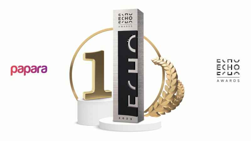 Papara’ya ECHO Awards’tan ödül