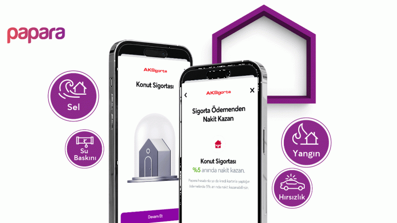 Papara, 3 farklı paketle 'Konut Sigortası' sunuyor