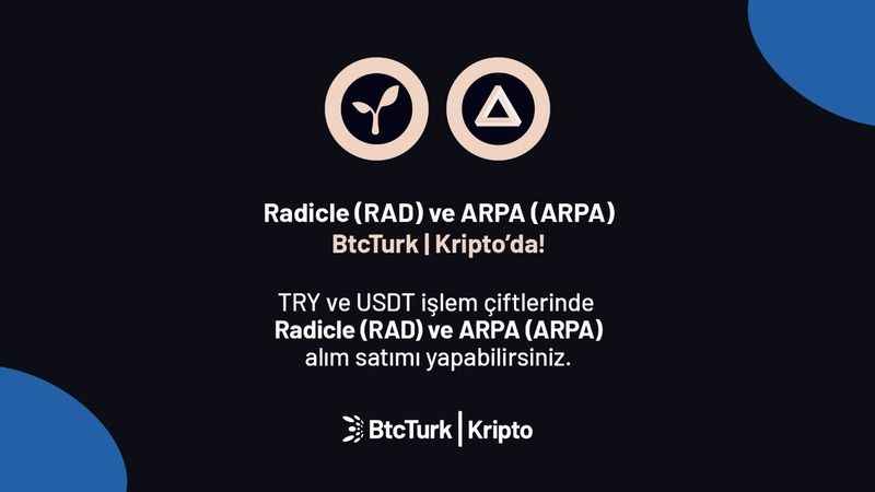 BtcTurk Kripto’da iki yeni kriptopara listelendi