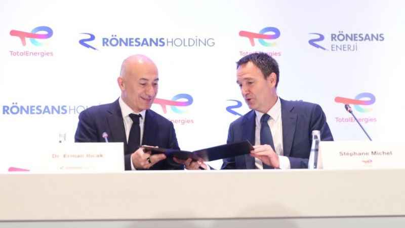TotalEnergies, Türkiye’de yenilenebilir enerjinin gelişimi için Rönesans Holding ile ortak oldu