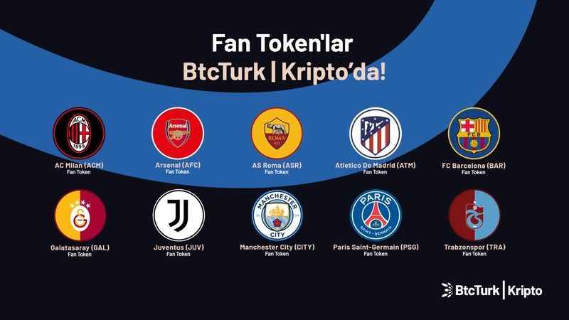 Dünyaca ünlü takımların Fan Token’ları BtcTurk Kripto’da