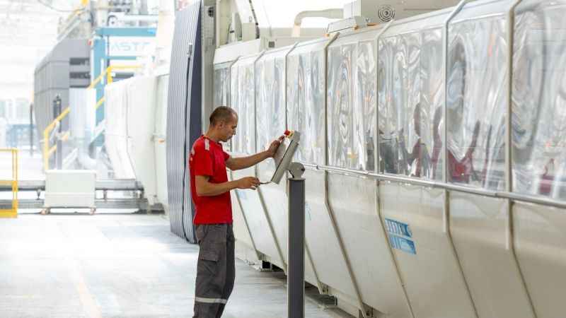 Kaleseramik 160X320 cm ebadındaki  Kalesinterflex üretimine başladı