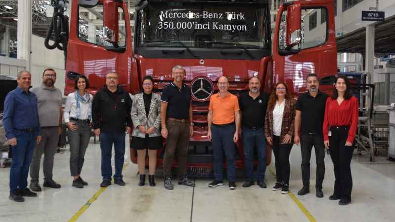 Mercedes-Benz Türk, 350 bininci kamyonunu üretti 