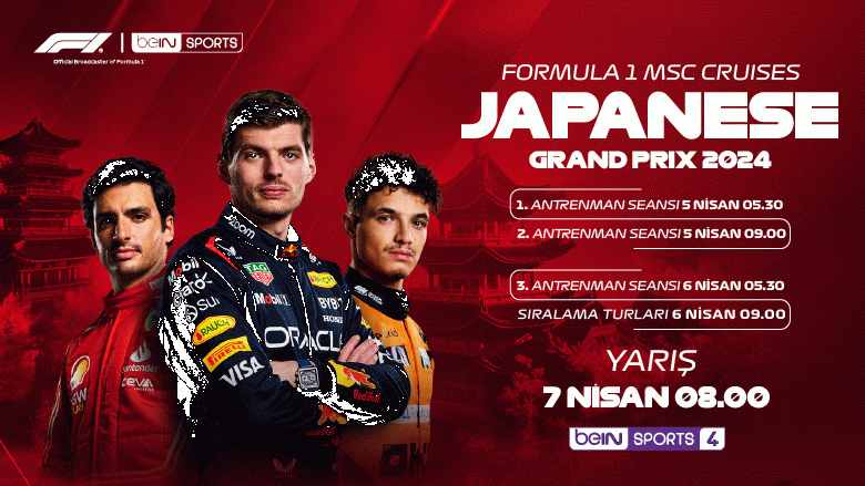 Formula 1 Japonya GP heyecanı TOD’DA