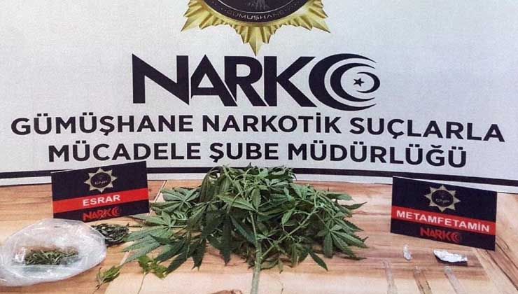 Gümüşhane’de uyuşturucu ticaretine darbe vuruldu