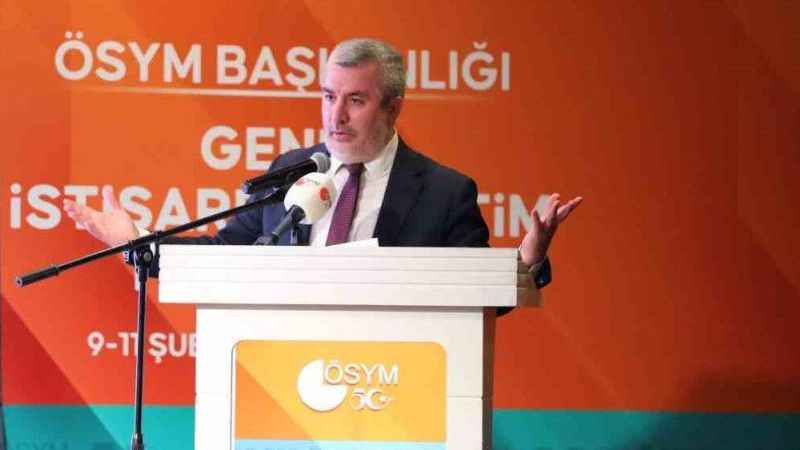 ÖSYM Başkanı Prof. Dr. Ersoy: Yapay zeka ile soru üreteceğiz