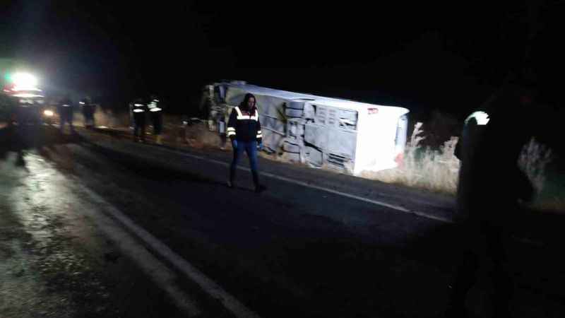 Yozgat’ta otobüs kazası: 4’ü ağır 19 yaralı