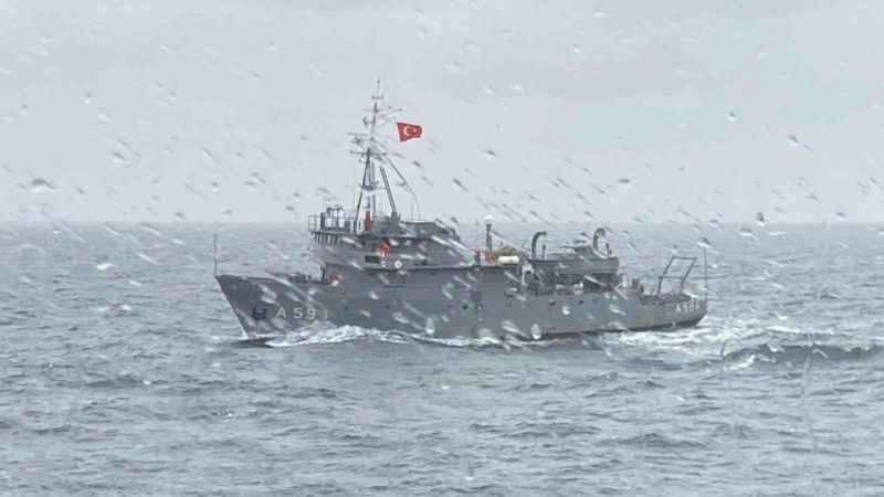 Deniz kuvvetleri batan gemiyi 51 metre derinlikte tespit etti