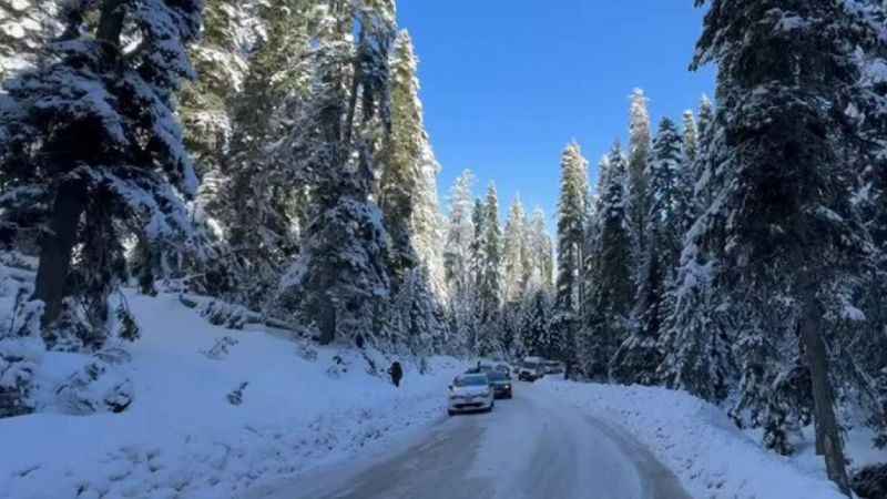 Kartalkaya yolu tatilcilere çile oldu: Yolda kalan araçları iterek kurtarmaya çalıştılar