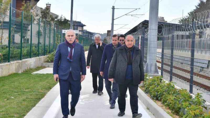 Fatih Belediye Başkanı Turan, Sirkeci - Kazlıçeşme Raylı Sistem Hattı çalışmalarını yakından inceledi