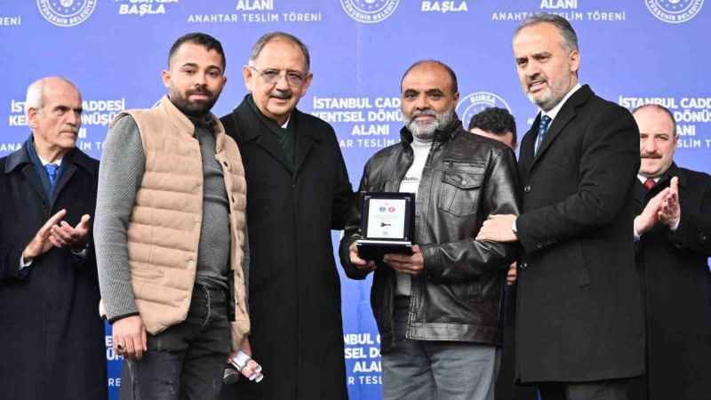 Bursa'da büyük dönüşümde ilk anahtar teslimi gerçekleşti