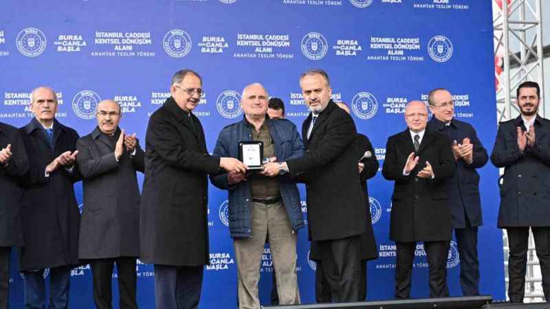 Bursa'da büyük dönüşümde ilk anahtar teslimi gerçekleşti