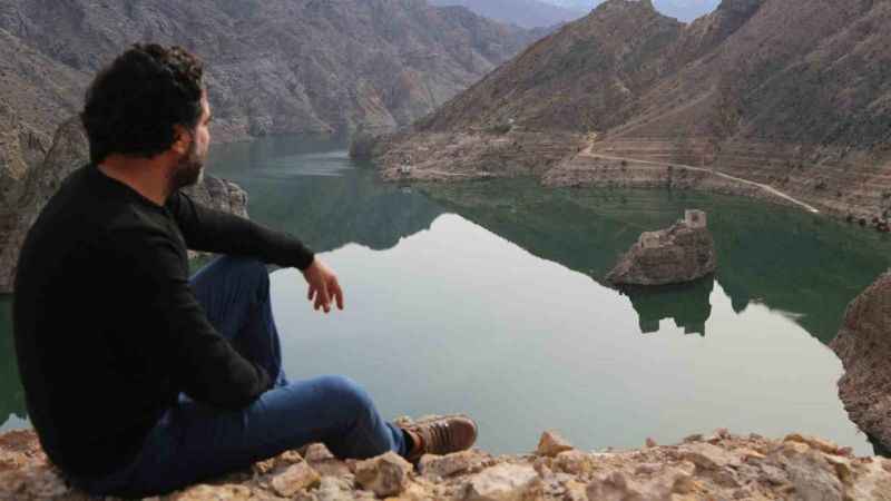 Baraj suları çekildi tarihi kale ortaya çıktı