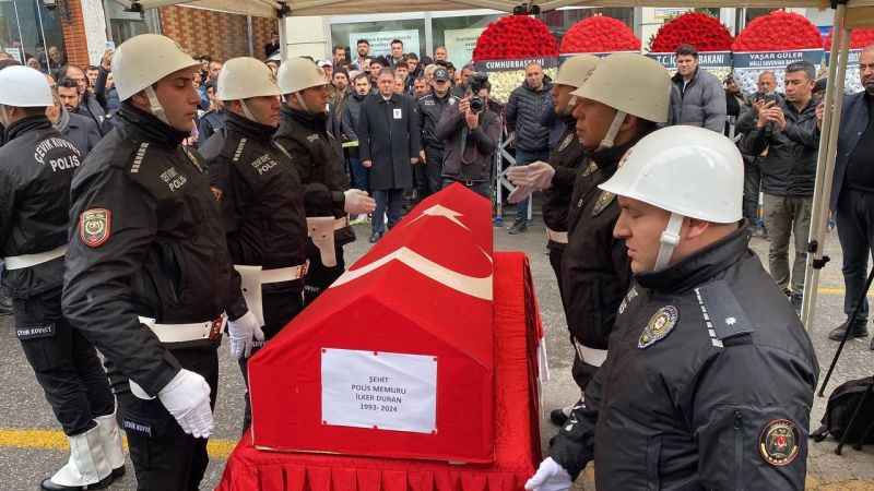 Şırnak'ta kazada şehit olan İlker Duran son yolculuğuna uğurlandı