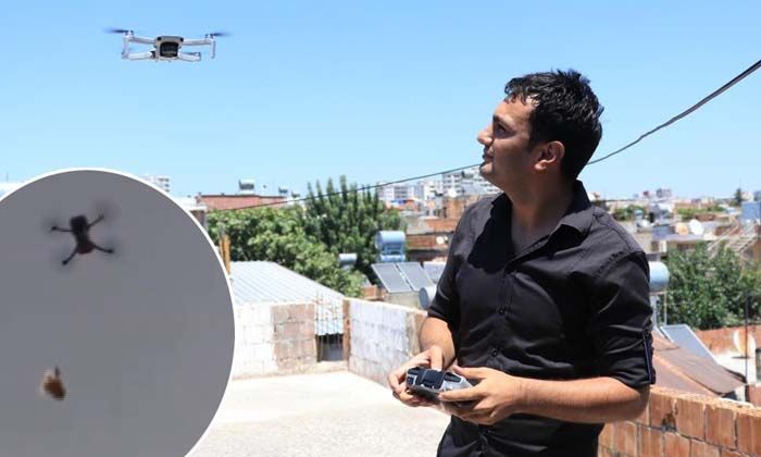 2 buçuk kilometre uzağa dron ile kebap yolladı