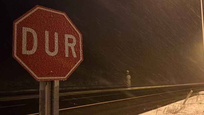 Bolu Dağı geçişinde hafif kar yağışı etkili oluyor