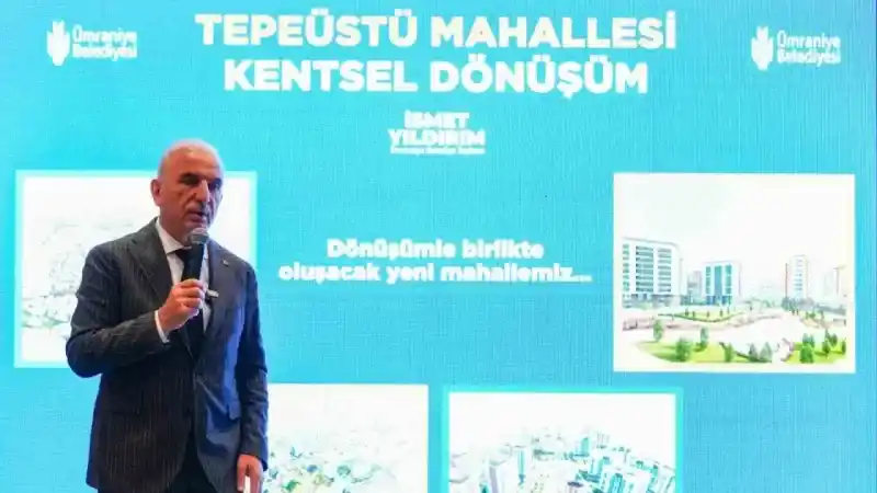 Ümraniye’de Başkan İsmet Yıldırım kentsel dönüşüm proje alanını tanıttı