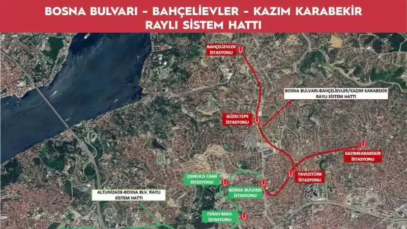 Bakan Uraloğlu: “Bosna Bulvarı-Bahçelievler-Kazım Karabekir Raylı Sistem Hattı’nı biz yapacağız”