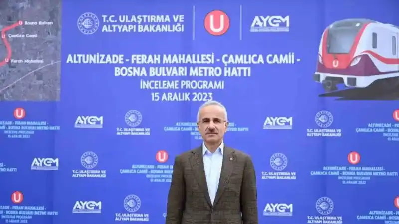 Bakan Uraloğlu: “Bosna Bulvarı-Bahçelievler-Kazım Karabekir Raylı Sistem Hattı’nı biz yapacağız”